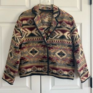 Vintage 90s New Identity Jacket Hand Embroidered